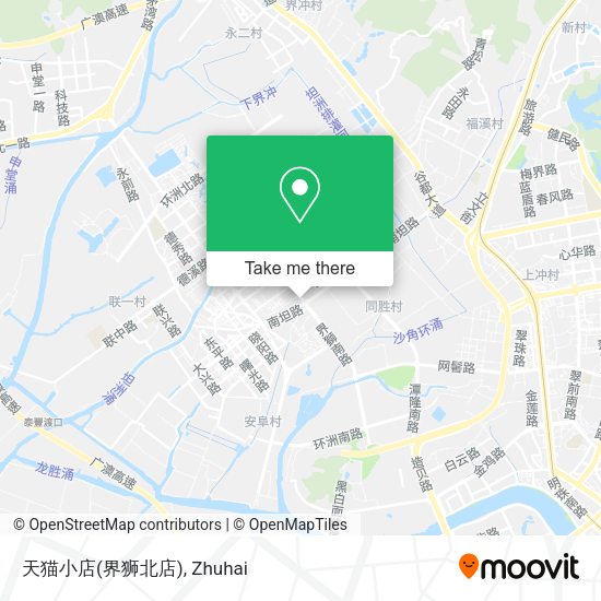 天猫小店(界狮北店) map