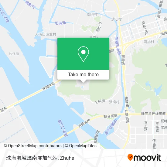 珠海港城燃南屏加气站 map