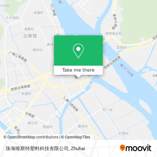珠海唯斯特塑料科技有限公司 map