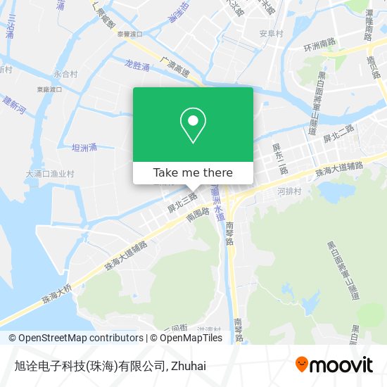 旭诠电子科技(珠海)有限公司 map
