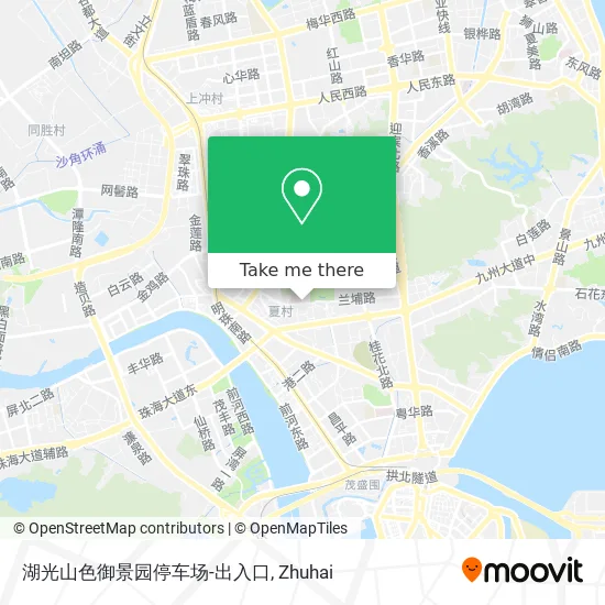 湖光山色御景园停车场-出入口 map