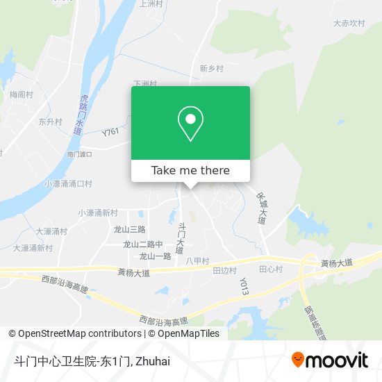 斗门中心卫生院-东1门 map