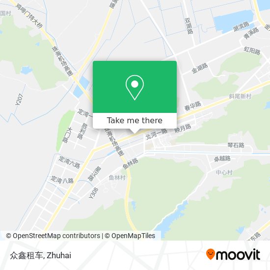 众鑫租车 map