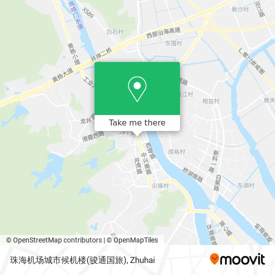 珠海机场城市候机楼(骏通国旅) map