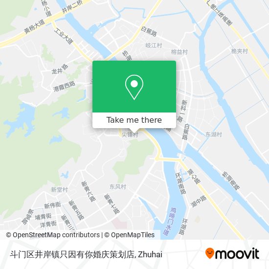 斗门区井岸镇只因有你婚庆策划店 map