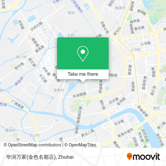 华润万家(金色名都店) map
