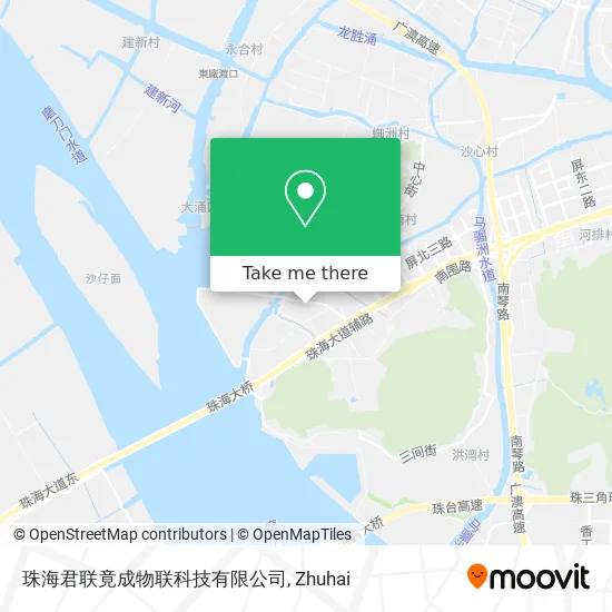 珠海君联竟成物联科技有限公司 map