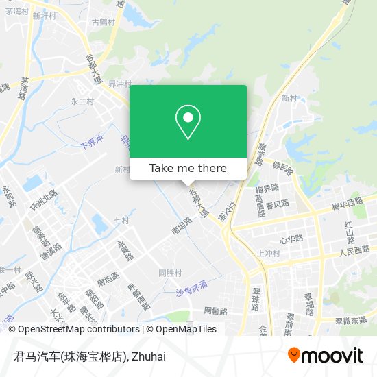 君马汽车(珠海宝桦店) map