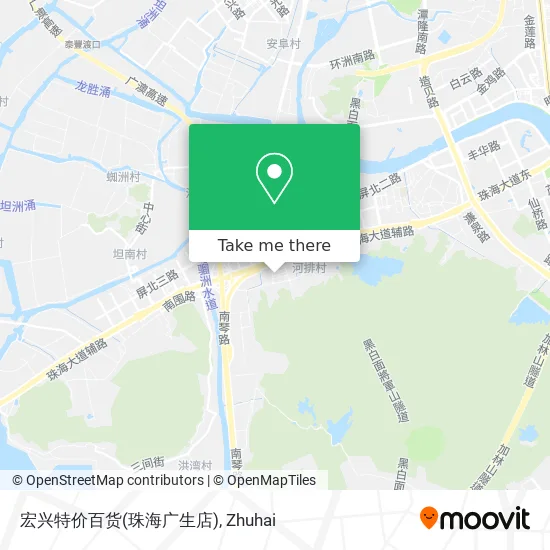 宏兴特价百货(珠海广生店) map