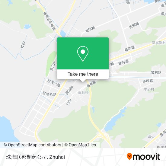 珠海联邦制药公司 map