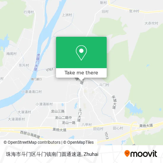 珠海市斗门区斗门镇南门圆通速递 map