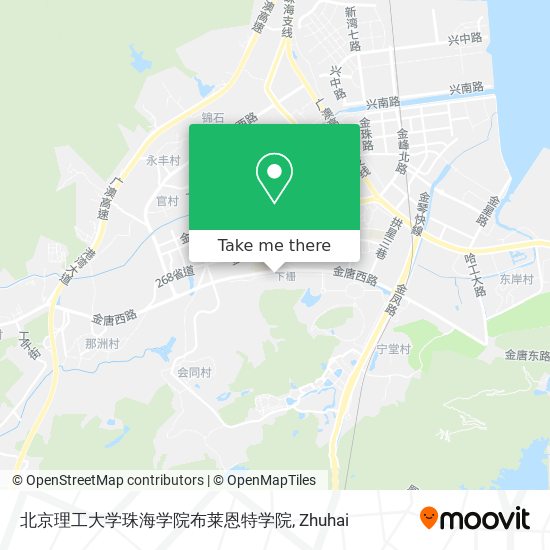 北京理工大学珠海学院布莱恩特学院 map