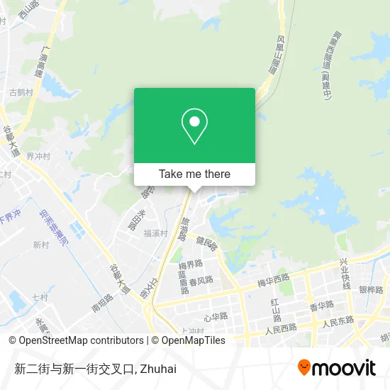 新二街与新一街交叉口 map