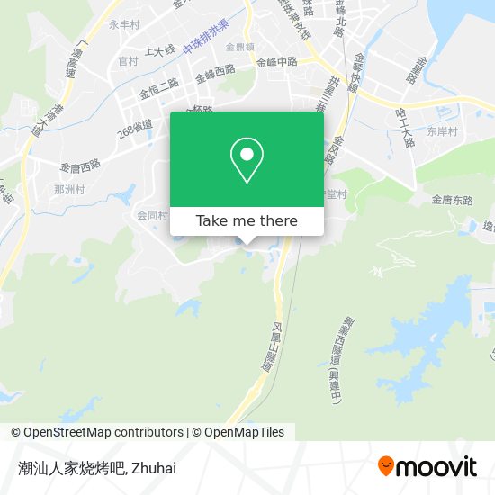 潮汕人家烧烤吧 map