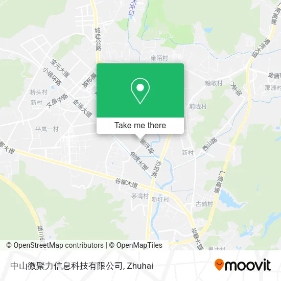 中山微聚力信息科技有限公司 map