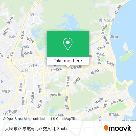 人民东路与迎宾北路交叉口 map