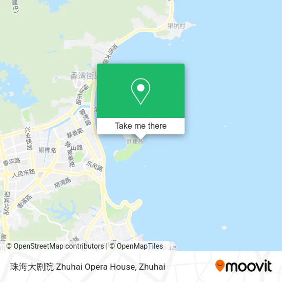 珠海大剧院 Zhuhai Opera House map