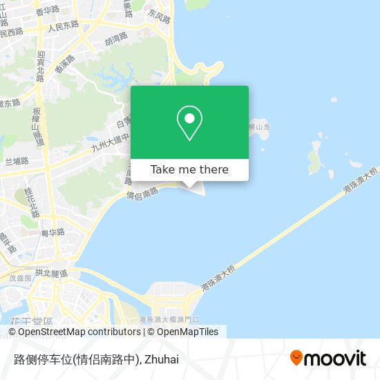 路侧停车位(情侣南路中) map