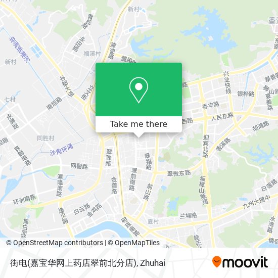 街电(嘉宝华网上药店翠前北分店) map