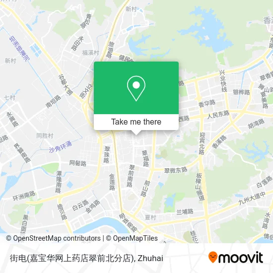 街电(嘉宝华网上药店翠前北分店) map