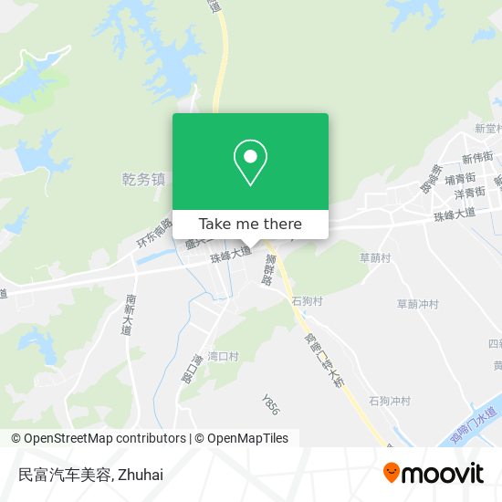 民富汽车美容 map