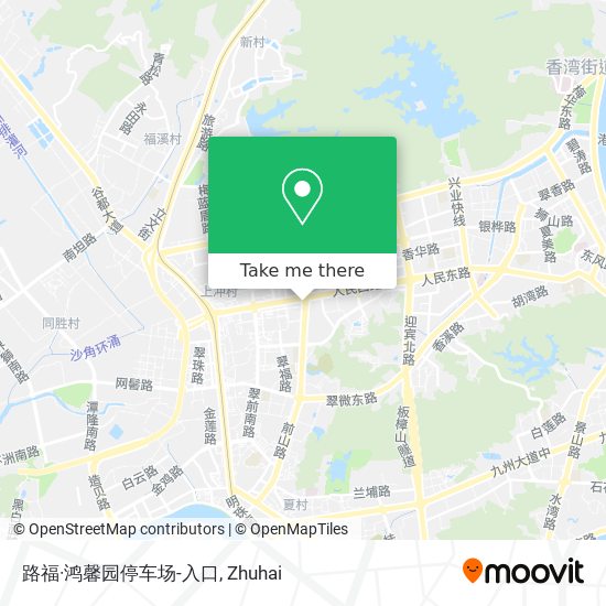 路福·鸿馨园停车场-入口 map