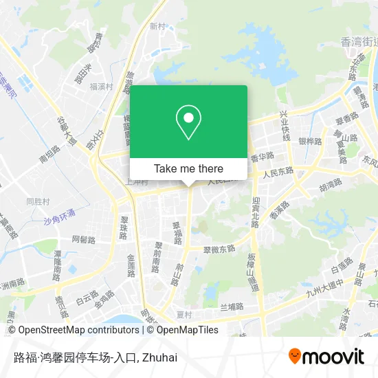 路福·鸿馨园停车场-入口 map