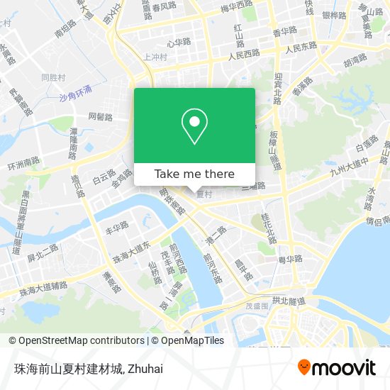 珠海前山夏村建材城 map