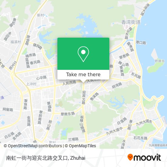 南虹一街与迎宾北路交叉口 map