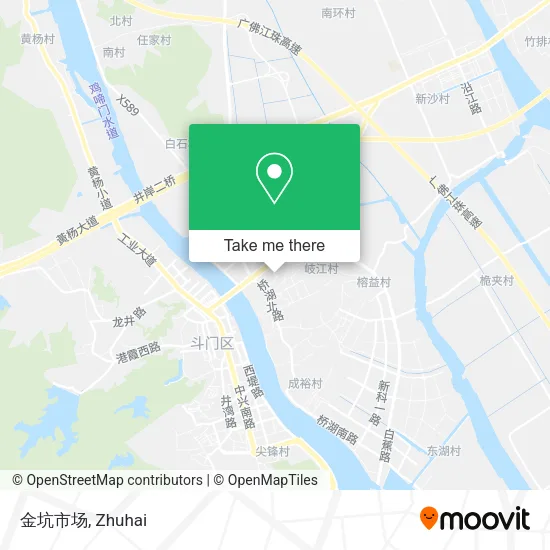 金坑市场 map