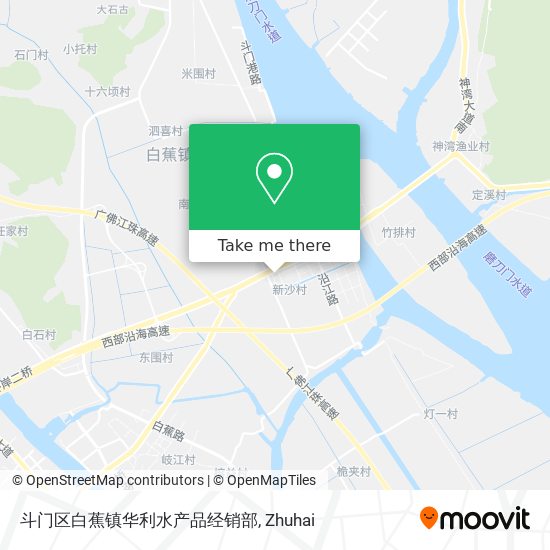 斗门区白蕉镇华利水产品经销部 map