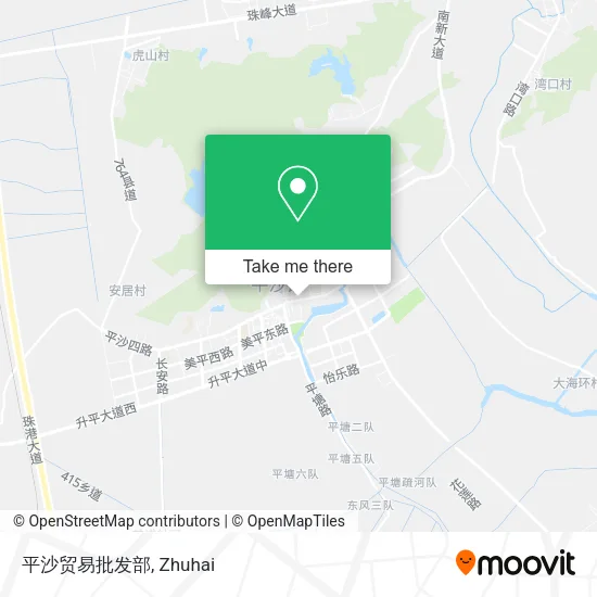 平沙贸易批发部 map