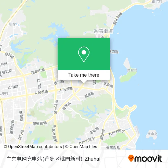 广东电网充电站(香洲区桃园新村) map