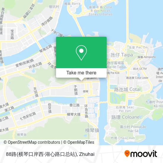 88路(横琴口岸西-湖心路口总站) map