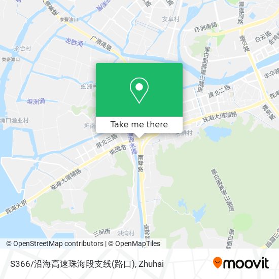 S366/沿海高速珠海段支线(路口) map
