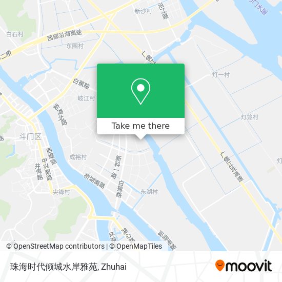 珠海时代倾城水岸雅苑 map