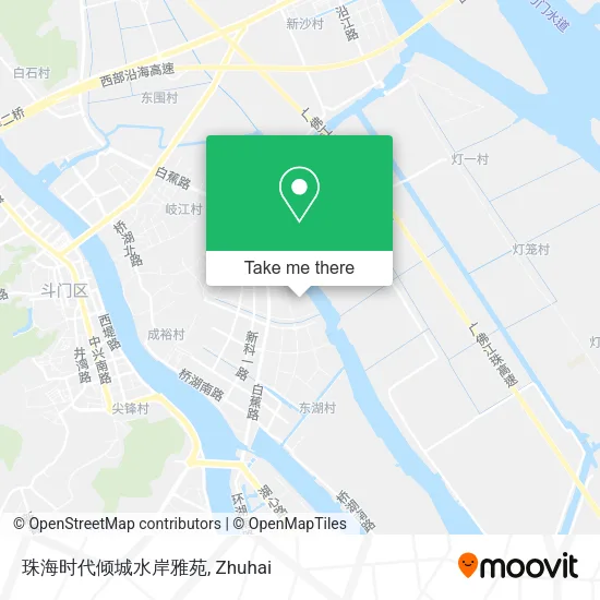 珠海时代倾城水岸雅苑 map