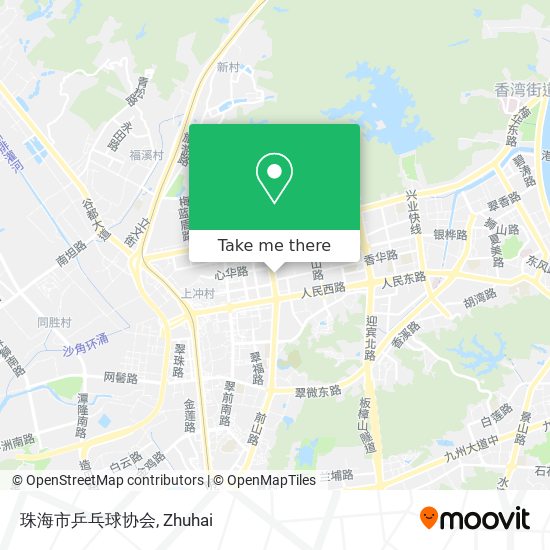 珠海市乒乓球协会 map