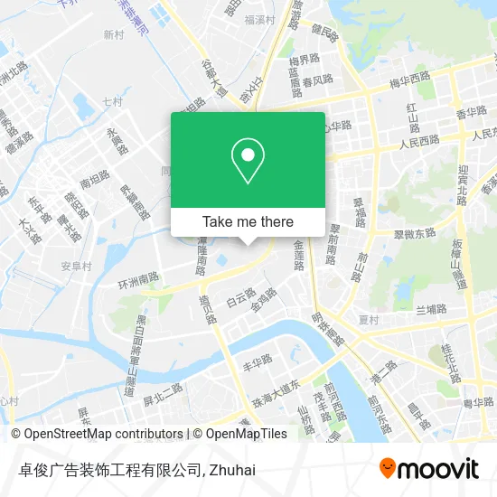 卓俊广告装饰工程有限公司 map