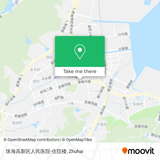 珠海高新区人民医院-住院楼 map
