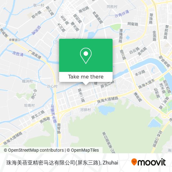 珠海美蓓亚精密马达有限公司(屏东三路) map