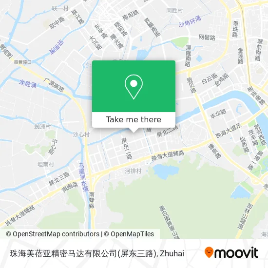 珠海美蓓亚精密马达有限公司(屏东三路) map