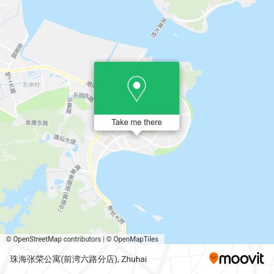 珠海张荣公寓(前湾六路分店) map