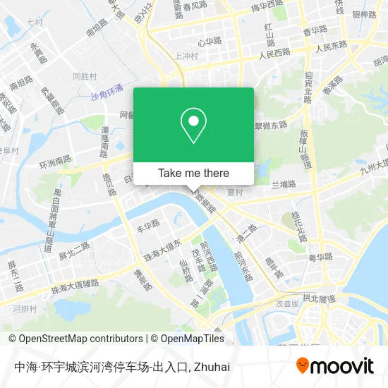 中海·环宇城滨河湾停车场-出入口 map