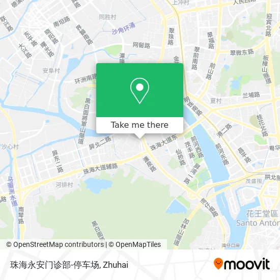 珠海永安门诊部-停车场 map