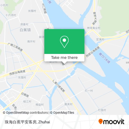 珠海白蕉平安客房 map