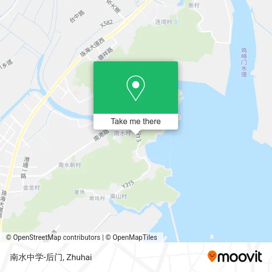 南水中学-后门 map