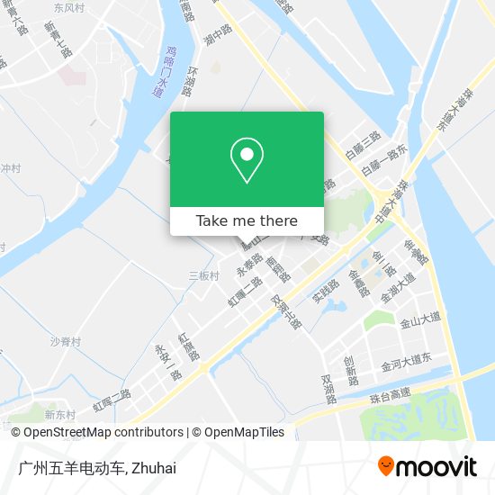 广州五羊电动车 map