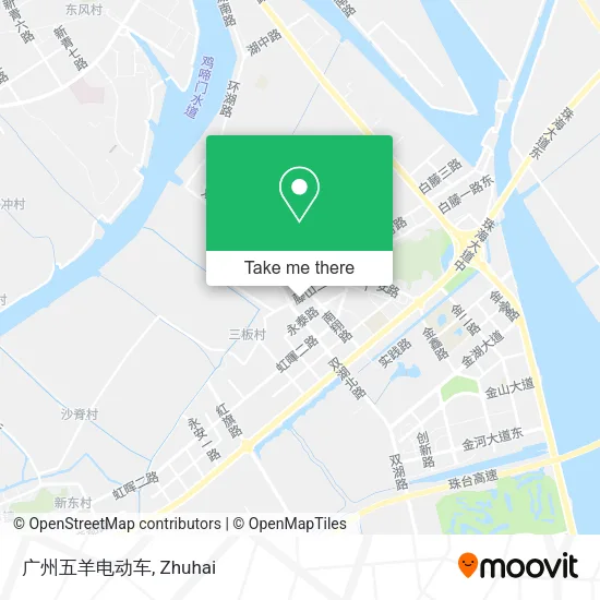 广州五羊电动车 map