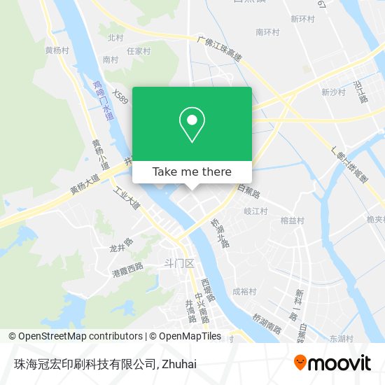 珠海冠宏印刷科技有限公司 map
